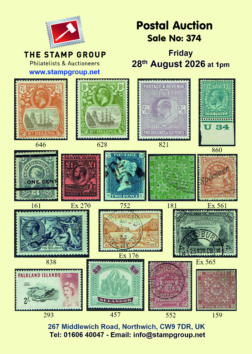 Click to view our next postal auction being held on Friday 28th August 2026 at 1pm.