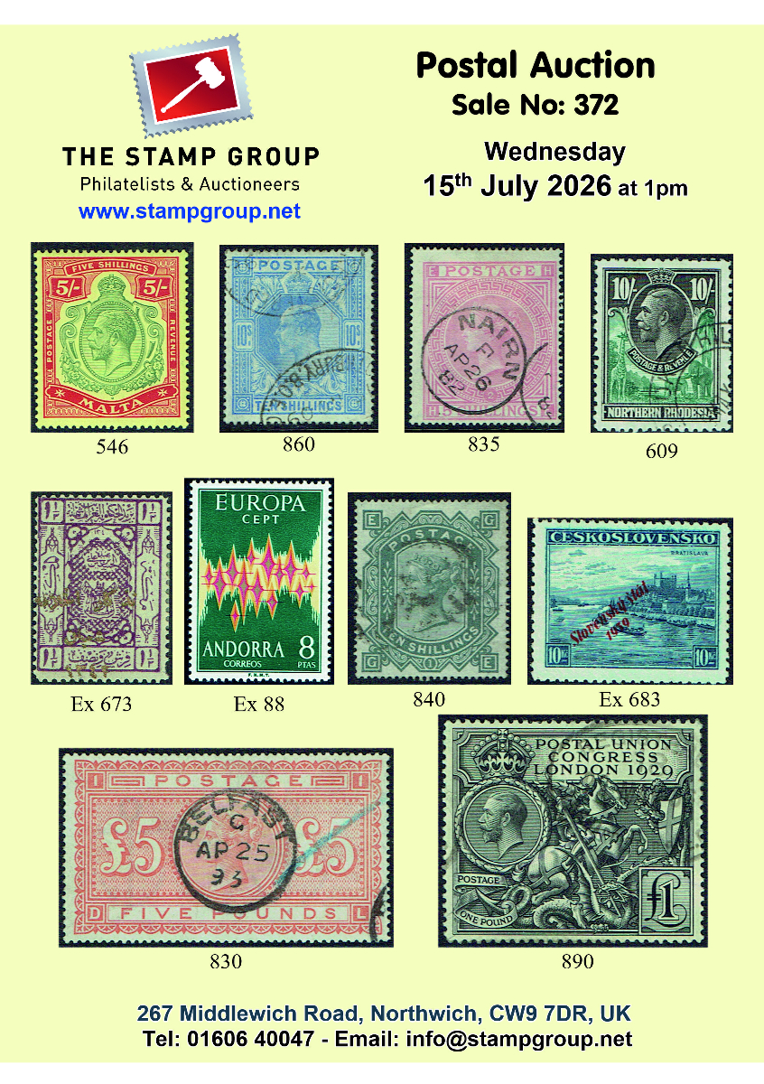 Postal Auction July 2026